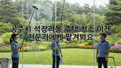 공주시 석장리동 주택 청소, 이젠 전문가에게 맡겨봐요!
