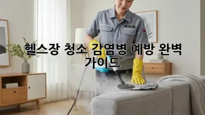 헬스장 청소: 감염병 예방 완벽 가이드